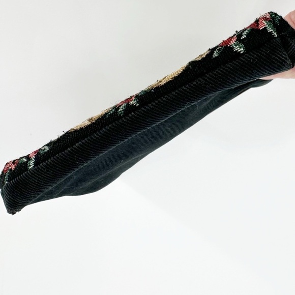 Vintage Victorian Floral Fabric Tapestry Coin Change Purse Kisslock - Picture 5 of 5